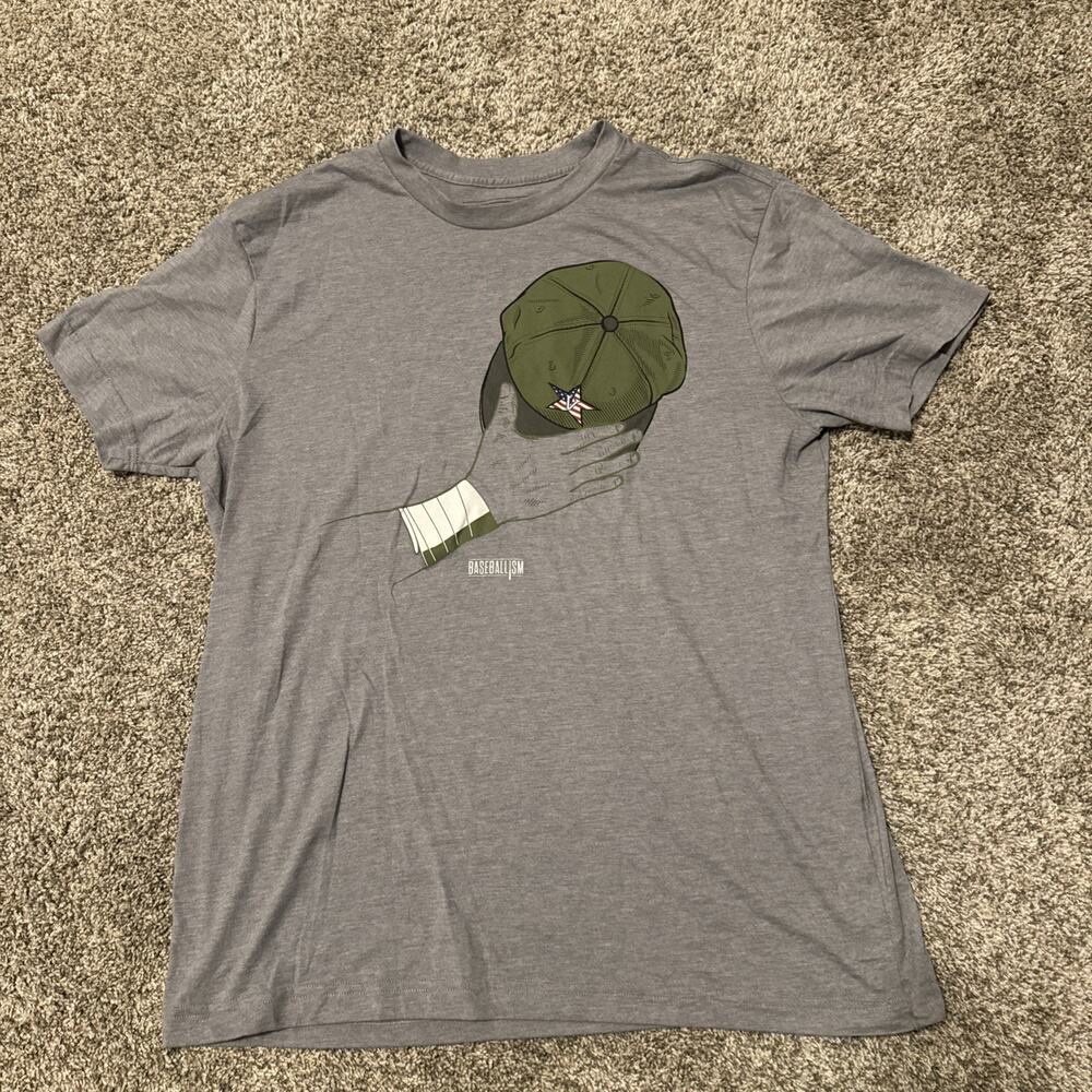 Vanderbilt University Gray T Shirt Mens Large NCAA Baseballism Vandy Boys USA
